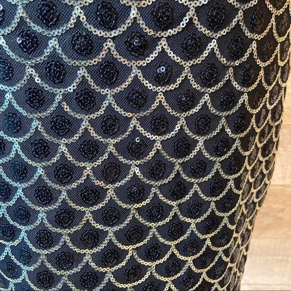 🛍3/$30 As U Wish black sequinned dress in size medium - Picture 4 of 10